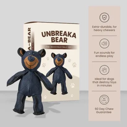 Unbreaka-bear™ | Unbreakable comfort for every tough chewer.